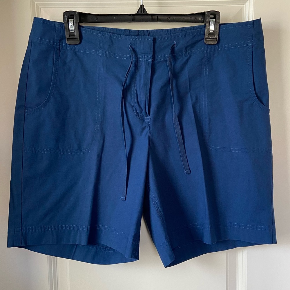 J. Jill Blue Stretch Shorts, Size 12